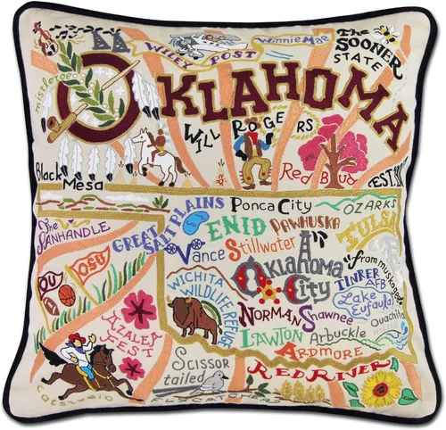 Vista 53 de Catstudio Portland (Oregon) - Almohada decorativa bordada
