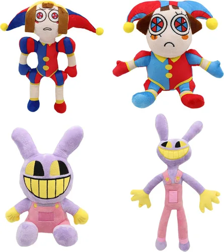 Vista 7 de SAJISP The Amazing Digital Circus Peluche, Regalo de Juguete de Peluches Pomni de 10.3", Linda Muñeca de Figura de Peluche para Niños y Adultos