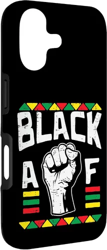 Vista 3 de Black AF Fist Dashiki Kente Pride BLM African American Gift Case for iPhone 17