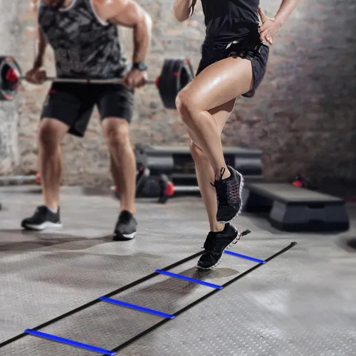 Vista 8 de GHB Pro Agility Ladder 12 Rung 20ft Azul