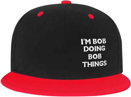 Vista 2 de Unisex Im_Bob_Doing Bob Things Logo Baseball Cap Hat Adjustable Fashion Outdoors Sandwich Cap