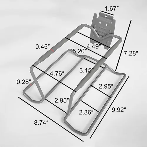 Vista 5 de Aolamegs Soporte para raqueta de tenis de metal para montaje en pared, de acero resistente, soporte de almacenamiento para raqueta de bádminton