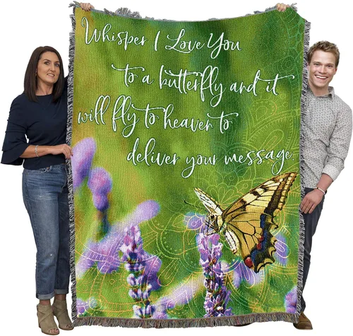 Vista 27 de Pure Country Weavers Manta con texto en inglés «Wherever A Beautiful Soul Has Been, There is A Trail of Beautiful Memories», tapiz de regalo
