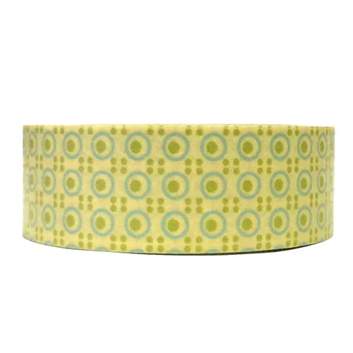 Vista 8 de Wrapables Cinta adhesiva Washi de patrones coloridos, cinta aguamarina