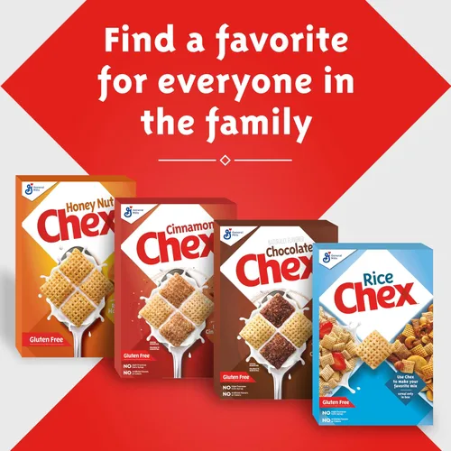 Vista 8 de Cereal de Canela Chex, Cereal para Desayuno Sin Gluten, Hecho con Grano Entero, 12 onzas