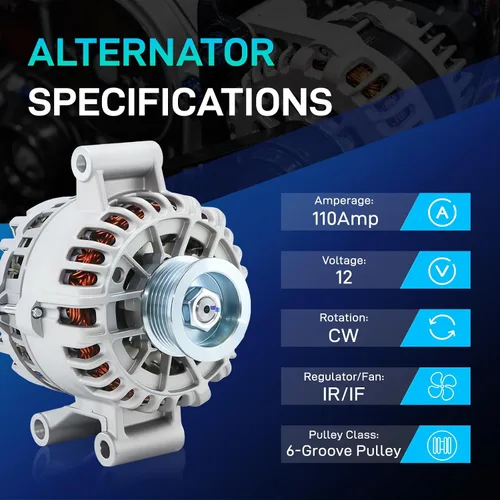 Vista 2 de Nuevo alternador de reemplazo para Ford Escape 2001 2002 2003 2004, V6 3.0L, Mazda Tribute, 1L8U-10300-CD, 1L8U-10300-CE, 1L8Z-10346-CB