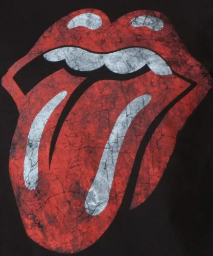 Vista 4 de Rolling Stones - Lengua envejecida para niñas, color negro, Negro