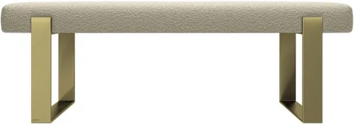 Vista 21 de VANT Banco de cama tapizado, beige Boucle, níquel cepillado Boucle Beige - Níquel cepillado