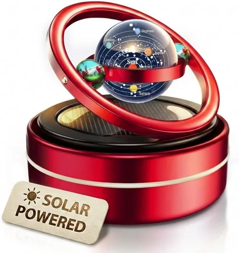 Vista 10 de Girador solar para salpicadero, difusor cinético para decoración de automóvil, accesorios automotrices con temática espacial, intercambio de regalos