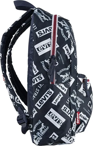 Vista 4 de Levi's Mochila de murciélago para niños, descontinuada, azulblanco, talla única, AzulBlanco, talla única