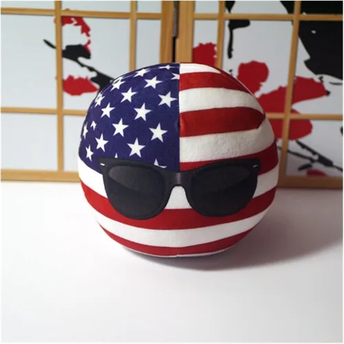 Vista 67 de Polandball Countryballs Muñeco de peluche Ucrania España Hungría Portugal Rumanía Grecia Austria México Polonia Ball (15,3.8 pulgadas)