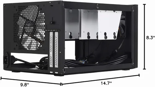 Vista 2 de Fractal Design Node 304 - Negro - Mini Cube - Carcasa compacta para computadora - Factor de forma pequeño - Mini ITX - Mitx - Alto flujo de aire