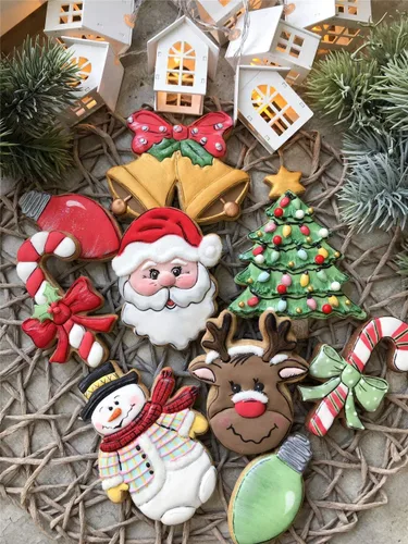 Vista 8 de LILIAO Cortador de galletas con cara de Papá Noel de Navidad - 3.4 x 4.3 pulgadas - Acero inoxidable