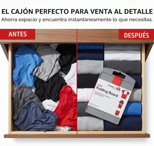 Vista 11 de Household Essentials 195 Tabla de Doblado de Camisas para Camisetas, Polos y Camisas de Vestir, Negro