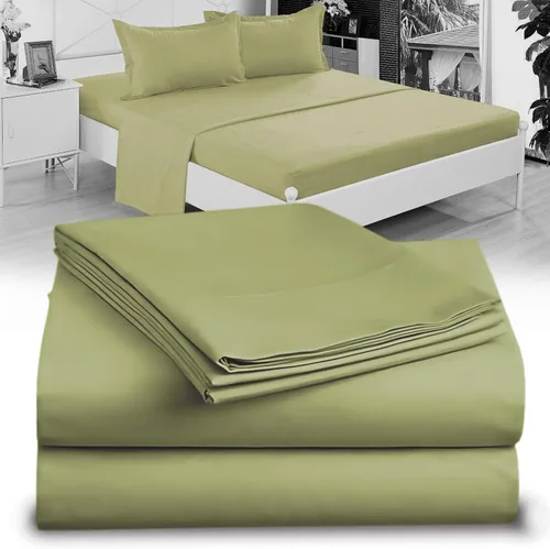 Vista 16 de Juego de sábanas Crescent Bedding de 100% algodón, extralargas, suaves y cómodas para cama de dos plazas