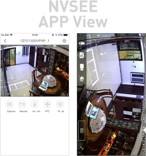 Vista 6 de Revotech Zoom Mini cámara IP de seguridad, HD 3MP cámara interior 0.110-0.472 in lente de zoom manual P2P visión remota CCTV Video Cam H.265