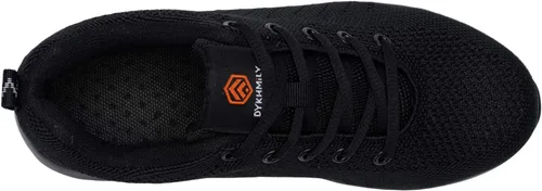 Vista 4 de DYKHMILY Zapatos deportivos con punta de acero para hombres y mujeres, zapatos de trabajo ligeros, antideslizantes, zapatos de seguridad