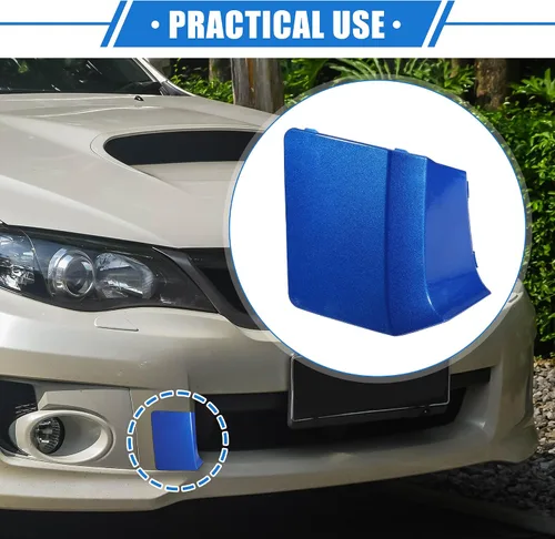 Vista 2 de Tapa de gancho para remolque de automóvil compatible con Subaru Impreza 2010-2014, parachoques delantero azul de plástico duradero