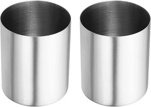 Vista 7 de PATIKIL Portalápices, paquete de 2 soportes para bolígrafos para escritorio, de acero inoxidable, organizador de tazas, soporte para brochas de Negro