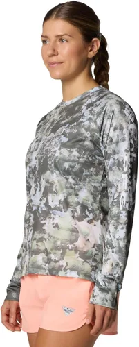 Vista 3 de Columbia womens Super Tidal Tee Long Sleeve Cypress Seamoss