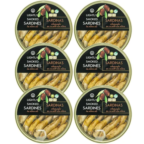 Vista 8 de Grilled Catch Wild Caught Brisling Sardinas en aceite de oliva con condimento de Provenza, latas de 5.6 onzas (paquete de 3)