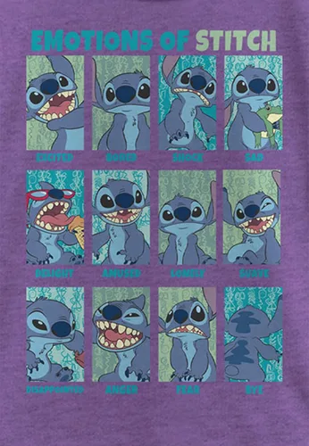 Vista 2 de Disney Lilo & Stitch Stitch Emotion - Camiseta para niña