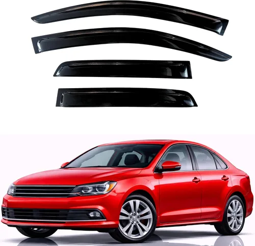 Vista 144 de KPY Moldura deflectora de viento con protección contra la lluvia compatible con Mazda CX-3 2016-2021 (CX3), 4 unidades, para ventana lateral