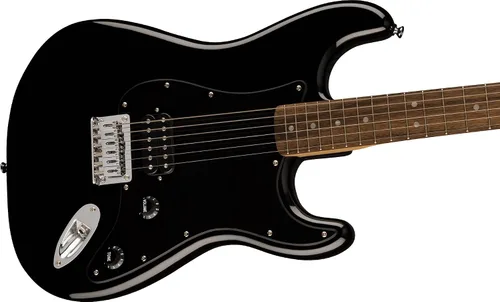 Vista 5 de Fender Squier Sonic Stratocaster HT H - Paquete Negro con Afinador, Correa, Púas y DVD de Guitarra Austin Bazaar Negro HT H