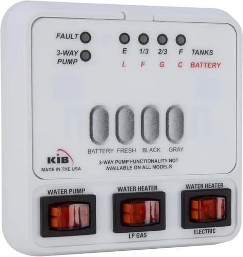 Vista 2 de Panel de monitor de sensor de tanque RV M23 Reemplazo KIB Incluye kit de arnés de cables Sensor de nivel de agua dulce o tanque de retención