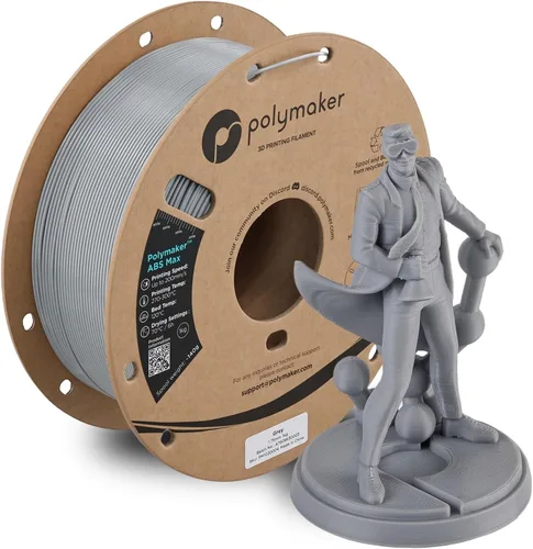 Vista 34 de Polymaker Filamento ABS Pro para impresora 3D de 0.069 pulgadas, color negro, ABS de grado de ingeniería de 2.2 lbs con alta resistencia al calor