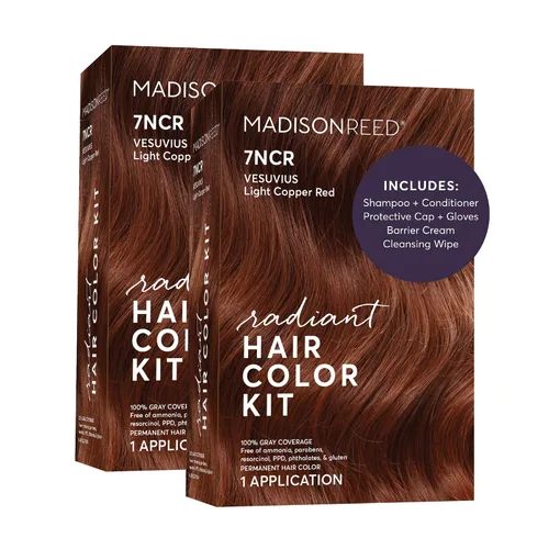 Vista 44 de Madison Reed - Kit de tinte radiante para el cabello, tinte permanente para el cabello, 100 % cobertura de canas, sin amoníaco, negro Parma 2.5NNN