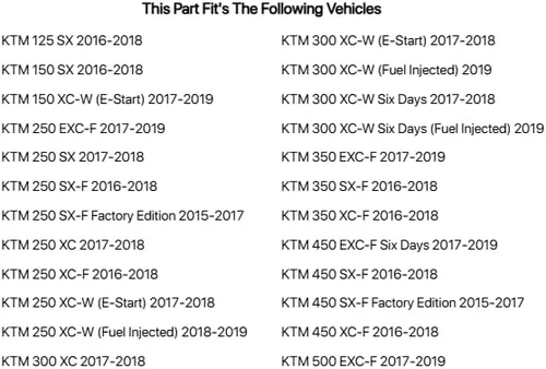 Vista 2 de TUSK Asa de agarre naranja para KTM 350 EXC-F 2017-2019