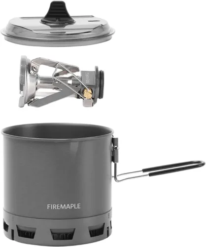 Vista 4 de Fire-Maple Petrel G2 Pot & Greenpeak 1 Estufa de gas Camping Cocina Set
