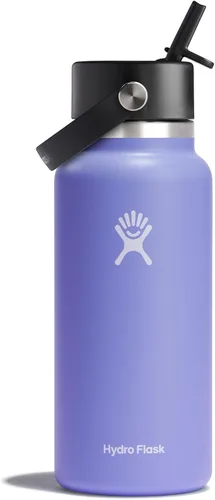 Vista 28 de Hydro Flask de boca ancha con tapa Flex de pajita de 24 onzas Agave