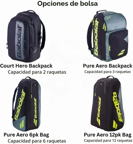 Vista 8 de Babolat Raqueta de tenis Pure Aero de 98 x 2 (9.ª generación) ensartada con tu elección de cuerda