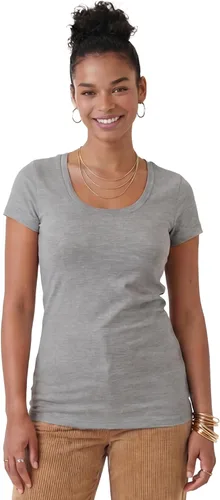Vista 52 de Emmalise - Camiseta de manga corta para mujer, cuello redondo, estilo básico, pack de valor, tallas junior y grandes