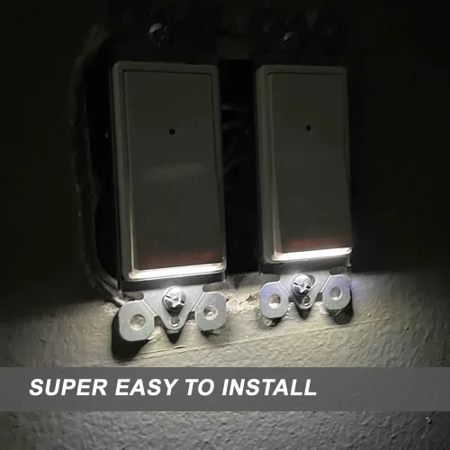 Vista 8 de Luz nocturna TR Wall Outlet&Interruptor de luz Sigle Pole iluminado(4+2)
