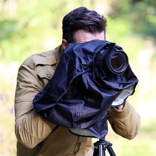 Vista 4 de Cubierta de lluvia profesional para cámara réflex digital, gran protección para Canon EOS 5D Mark IV III 5DSR 7DM2 6DM2 7D 6D 90D 80D 1D Mark IV 1DX