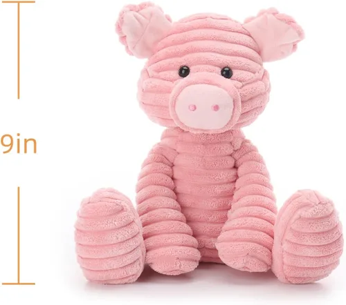 Vista 10 de Albaricoque Cordero Peluche Juguetes Pana Cerdo Suave Peluche Peluche 9