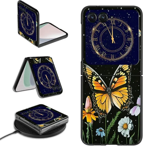 Vista 47 de Rossy Funda para Motorola RAZR 5G, para Moto RAZR 5G, funda delgada y ligera de policarbonato duro a prueba de golpes para Motorola Moto RAZR 5G