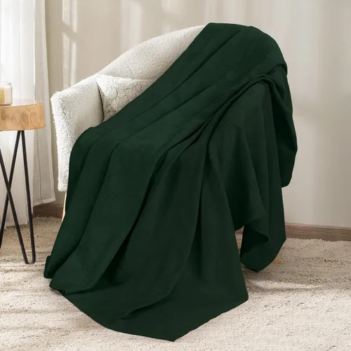 Vista 48 de Utopia Bedding - Manta térmica 100% algodón, color negro, tamaño Queen, 90 x 90 pulgadas Manta ligera y transpirable para primavera y verano