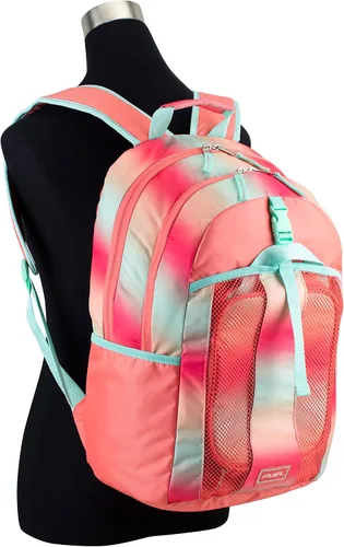 Vista 7 de FUEL Combo de mochila con lonchera 18 pulgadas, de lujo, dos compartimentos, resistente al agua, con bolsillos laterales para botella de agua