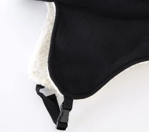 Vista 4 de Connectyle Sombreros de invierno cálidos de forro polar para hombre con visera resistente al viento con orejeras