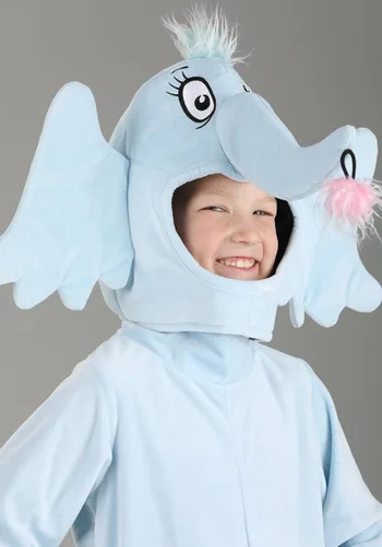 Vista 4 de Dr. Seuss Horton - Disfraz para niños, Azul Patchwork