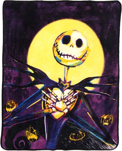 Vista 7 de Northwest Nightmare Before Christmas Manta Micro Raschel, 46 x 60 pulgadas, Crypt Keeper