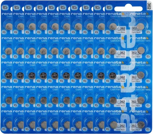Vista 11 de Renata 362 SR721SW Baterías – 1.55 V Óxido de Plata 362 Batería de reloj (2 unidades)