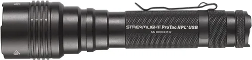 Vista 3 de Streamlight 88077 ProTac HPL USB de 1,000 lúmenes, 35,000 candelas, linterna táctica LED recargable por USB de largo alcance con cable USB y funda
