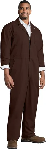 Vista 16 de Red Kap Men's Twill Action Back Coverall With Chest Pockets - Mechanic Coveralls With Concealed Zippers Negro