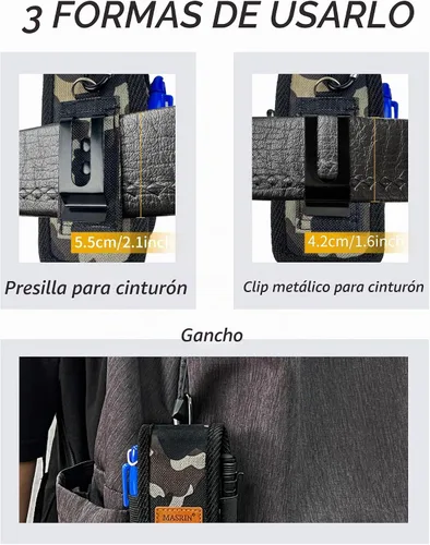 Vista 5 de Funda multiherramienta, funda multiherramienta para cinturón, funda multiherramienta, soporte para cinturón de bolsillo, bolsa de herramientas