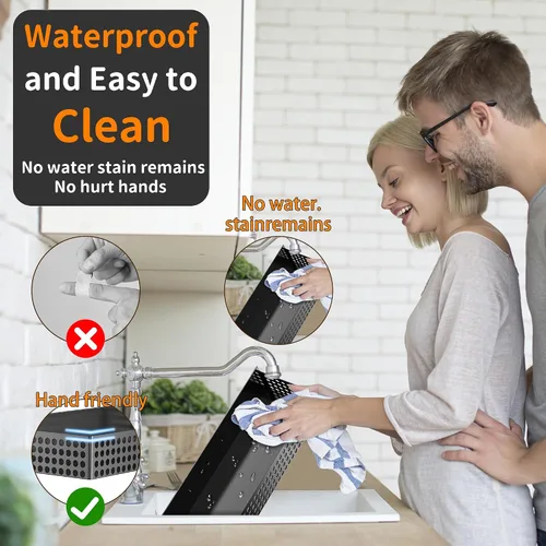 Vista 4 de Estante magnético para especias para refrigerador de 2 niveles y soporte para toallas de papel y soporte para utensilios, organizador magnético
